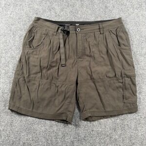 Prana Zion Shorts Mens 38 Brown Brown Cargo Hiking Outdoor Standard Fit